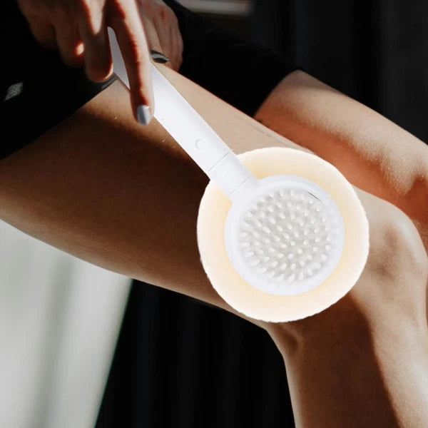 Bath Brush Sponge Back Scrubber with Handle Adaptive Shower Brushes