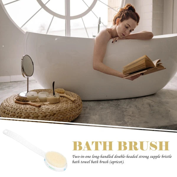 Double-head Shower Brush Man Cleaning Scrubber Bathing Accessory