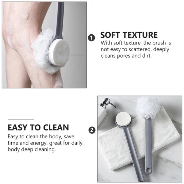 Long Handle Bath Brush Handled Shower for Body Brushes Back Scrubber