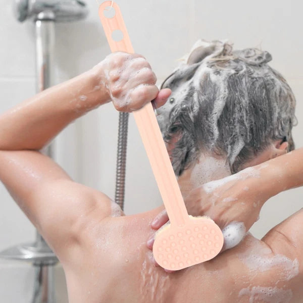 Shower Body Brush Long Handle Back Scrubber Household Bath Brush Portable Back