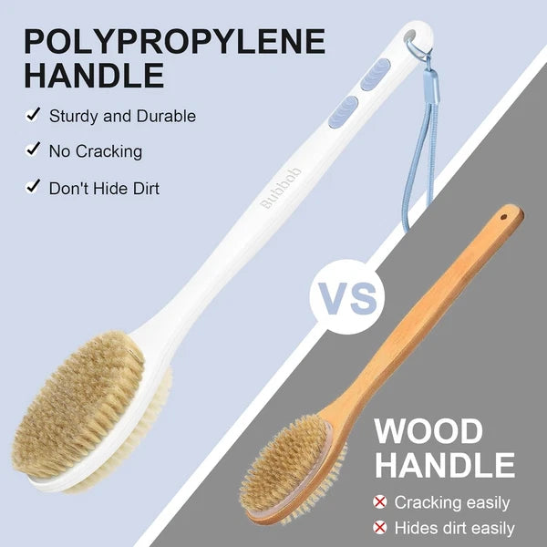 Back Scrubber, Back Scrubber for Shower, Bath Brush Long Handle (Blue)