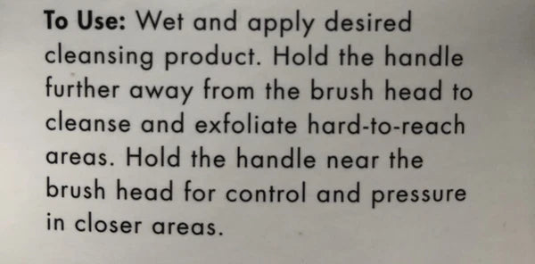 Glam & Beauty Spa Dual Sided Bath Shower Brush With Extended Reach Handle