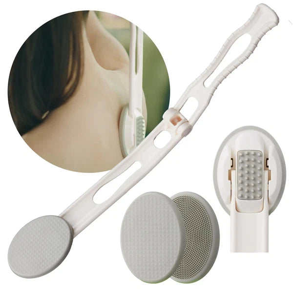 Lotion Applicator for Back 19" Long Handle Massage Tool with Pads