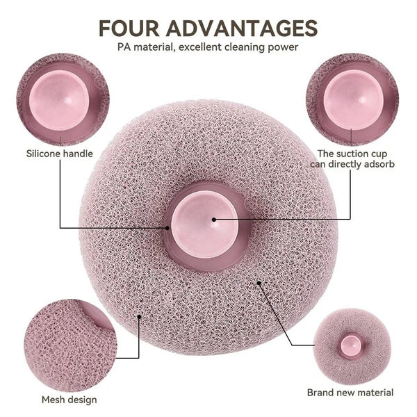 Dead Skin Remover Shower Bath Ball with Suction Cup Massage Brush  Household