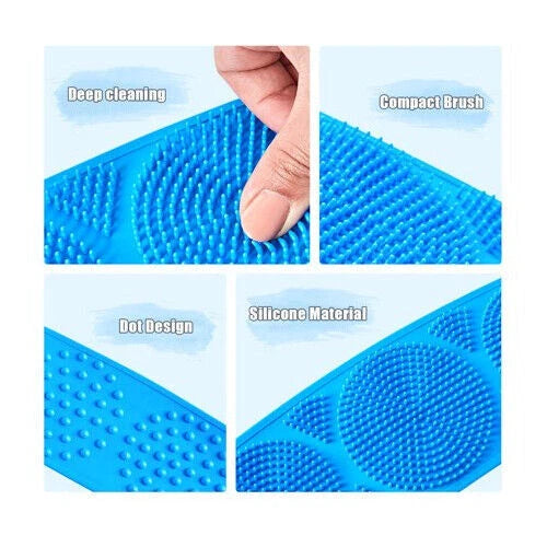Silicone Exfoliating Back Scrubber Body Cleaning For Bath Shower Belt Brush Tool