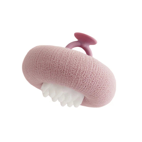 Sunflower Bath Puff Ball Super Soft Shower Exfoliating Towel with Suction Cup