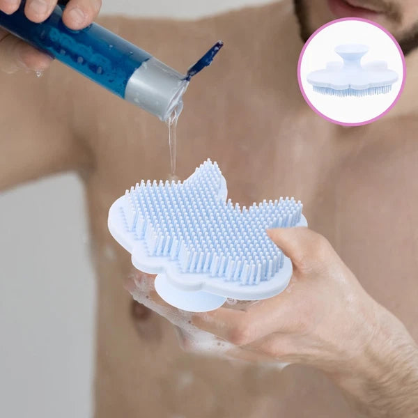 Silicone Bath Brush Child Baby Body Scrubber Men Shower Exfoliating