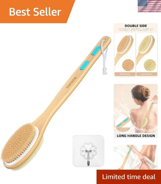 Elegant Shower Brush with Natural Bristles - Exquisite Care for Your Skin