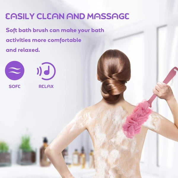 2 Pcs Bath Ball Brush Brushes Scrubber for Exfoliating