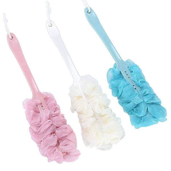 Bath Loofah Sponge Brushs Shower Long Handle Back Scrubber Bathing Accessories