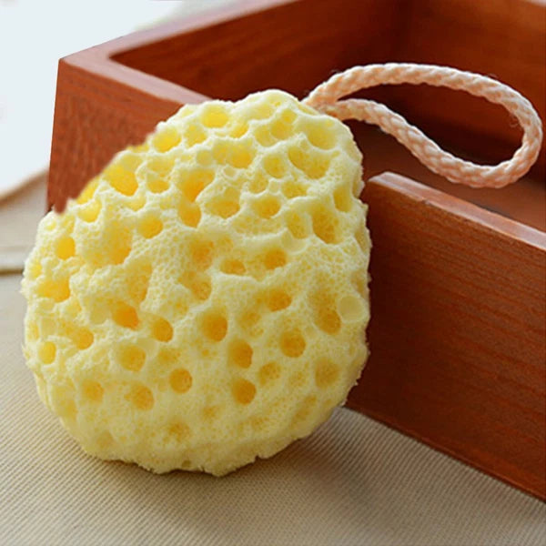 3 Pcs Bath Sponge Honeycomb Shower Brush Seaweed Cotton Exfoliating Cleaning