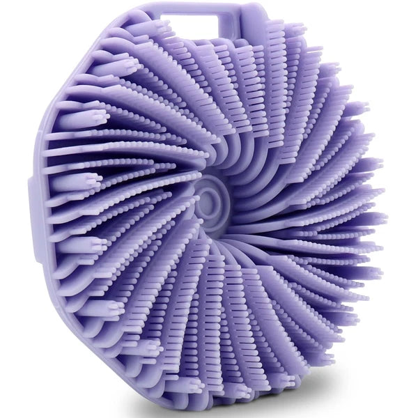 Silicone Body Scrubber - Exfoliating Shower Brush with Anti-Slip Handle