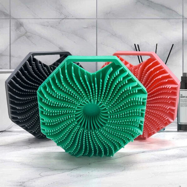 Antimicrobial Silicone Body ScrubbTL, Exfoliating Brush, ShowDY Scrubber