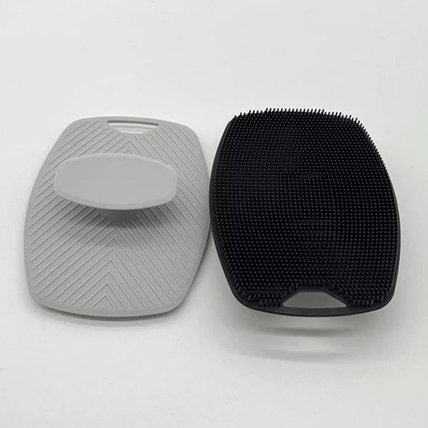 Silicone Body Shower Brush Scrubbers Flat Shower Brush Gentle Exfoliat - UK