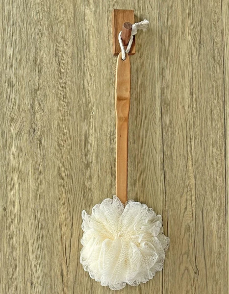 Shower Loofah Body & Back Scrubber - Exfoliating Loofah luffa Bath Brush On a...