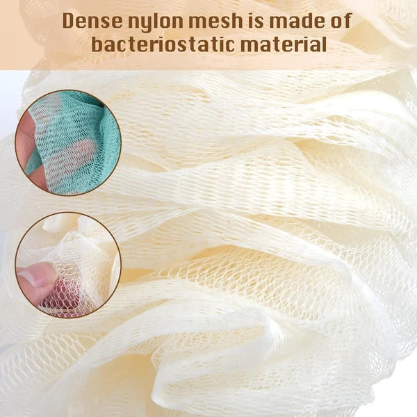 2Pack Back Scrubber for Shower Loofah with Long Handle, Shower Brush for Body, 1