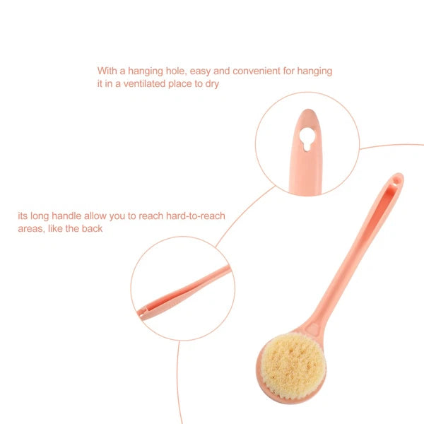 Long Handle Bath Brush Man Bathing Brushes for Men Bathroom Back Scrubber