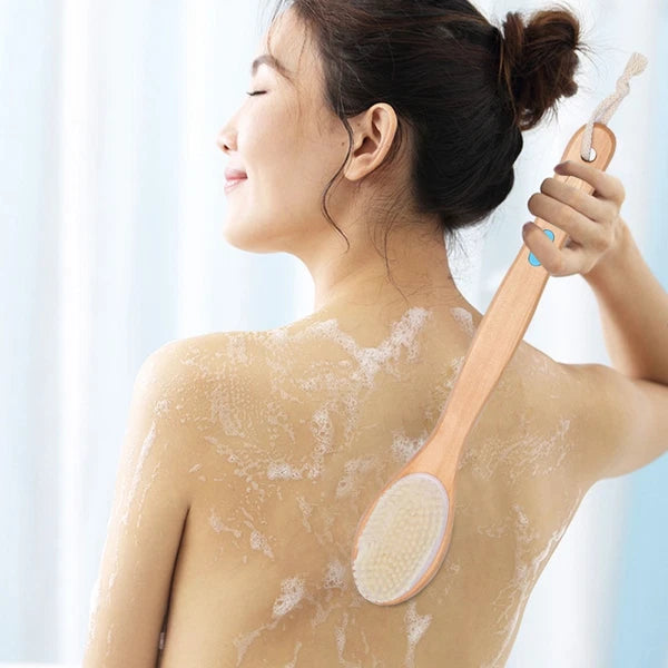 Massage Bath Brush Body Exfoliator Shower Scrubber Comb Hard Bristle