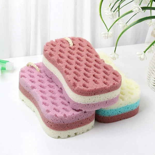 Bath Sponge for Women, Men, Sponge Loofah Body Scrubber Shower