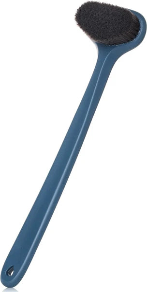 Slick-Back Long-Handle Shower Scrubber, 14.3" - Back Brush for Showering