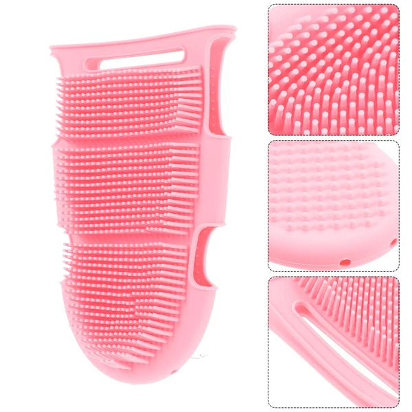 Bath Brush Dad Glove Body Shower Scrubber for Cleaning Silicone Cleansing