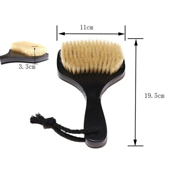 Engrave Logo-Vegan Dry Brush sisal Bath Brush Wood Body Brush Body Cleaning