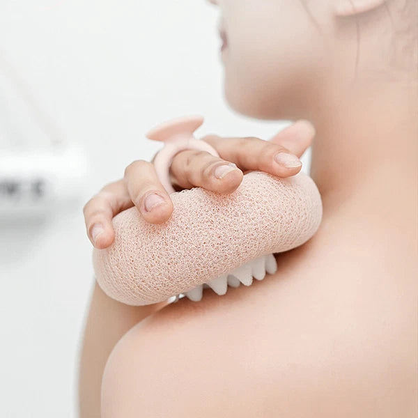 Sunflower Bath Puff Ball Super Soft Shower Exfoliating Towel with Suction Cup