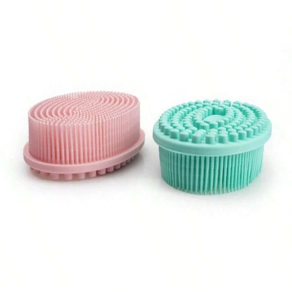 Silicone Body Brush Bath Brush Back Scrubber Easy Handle Bath Shower Brush