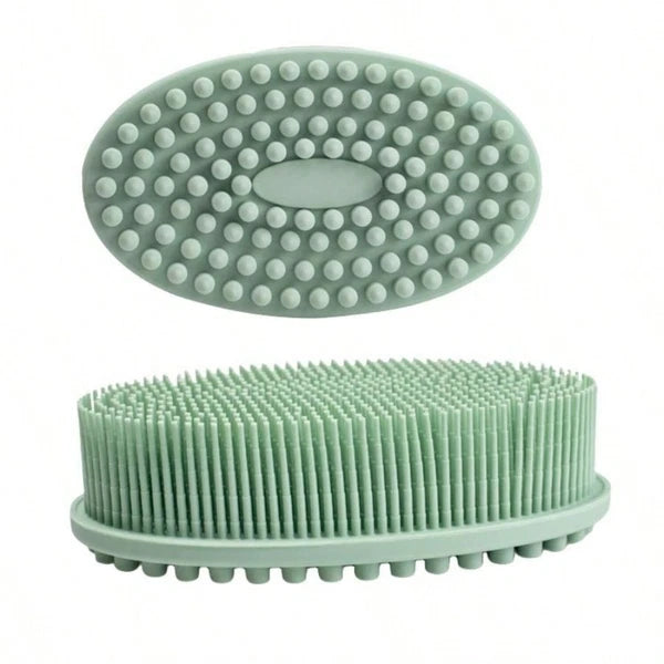 Silicone Body Brush Bath Brush Back Scrubber Easy Handle Bath Shower Brush