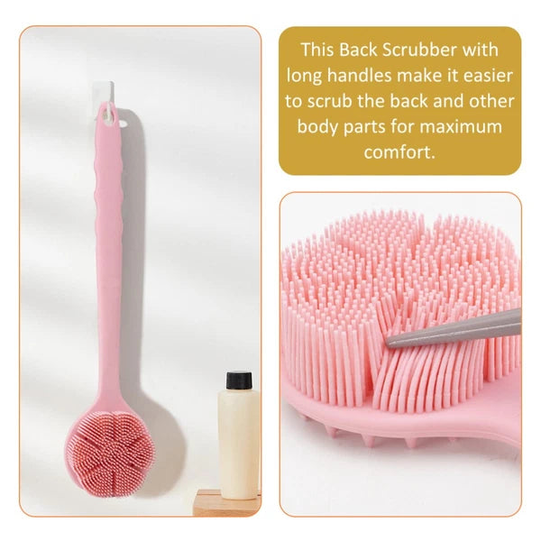 Bath Brush Long Handled Sponge for Shower Scrubber Body Exfoliating Back