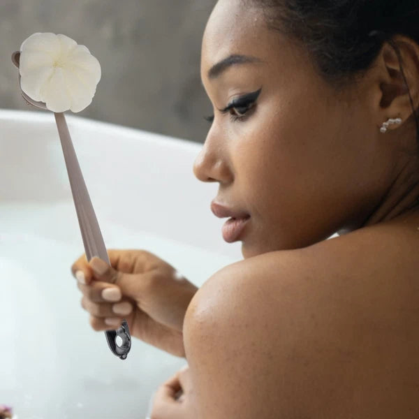 Sided Long Handle Bath Brush Body Scrubber for Shower and Bath