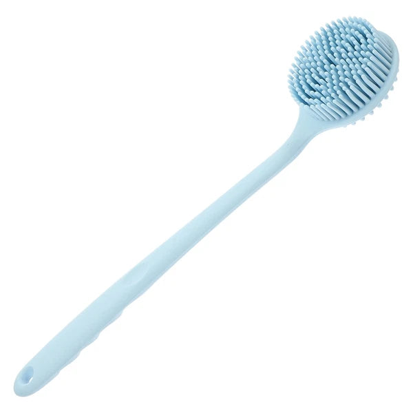Silicone Bath Brush Back Cleaning Scrubber Man Body Long Handle Shower