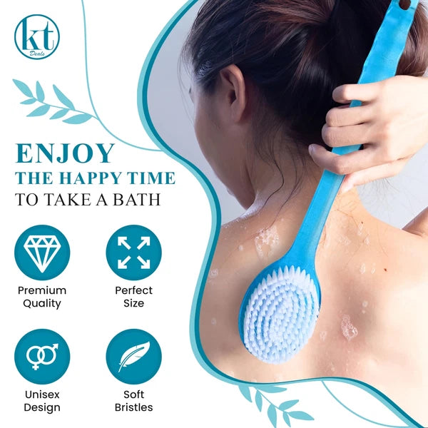 Body Back Shower Scrubber Brush with Long Handle, Improves Blood Circulation