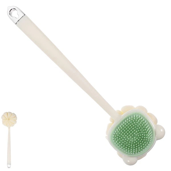 Bath Brush Shower Brush Long Ergonomic Handle Back Scrubber Exfoliating Bath
