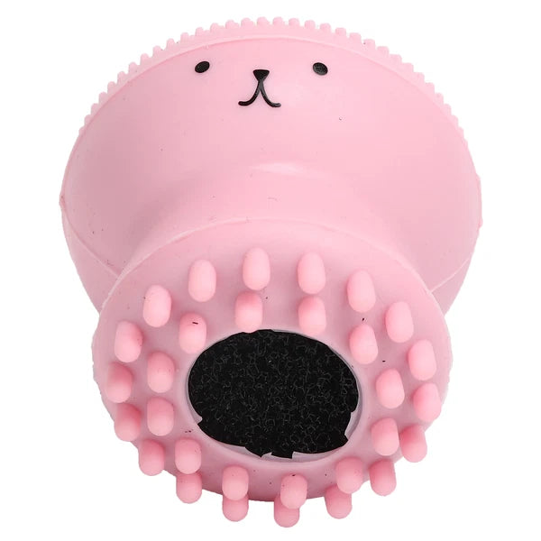 Dog Bath Brush Cat Rubber Soft Foaming Bath Brush Shower Scrubber with Shampoo