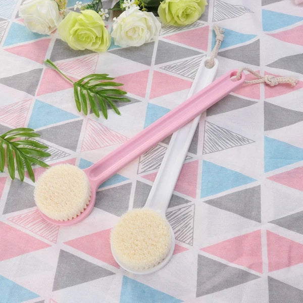 Long Handle Bath Scrubber Printed Body Brush Exfoliating Shower Brush (Wapiti)