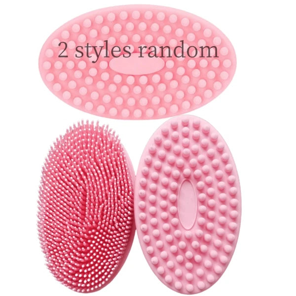 Silicone Body Brush Bath Brush Back Scrubber Easy Handle Bath Shower Brush