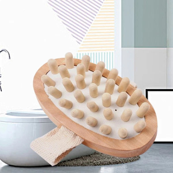 Massager Bath Brush Bathroom Scrubber Back Shower Body Exfoliating