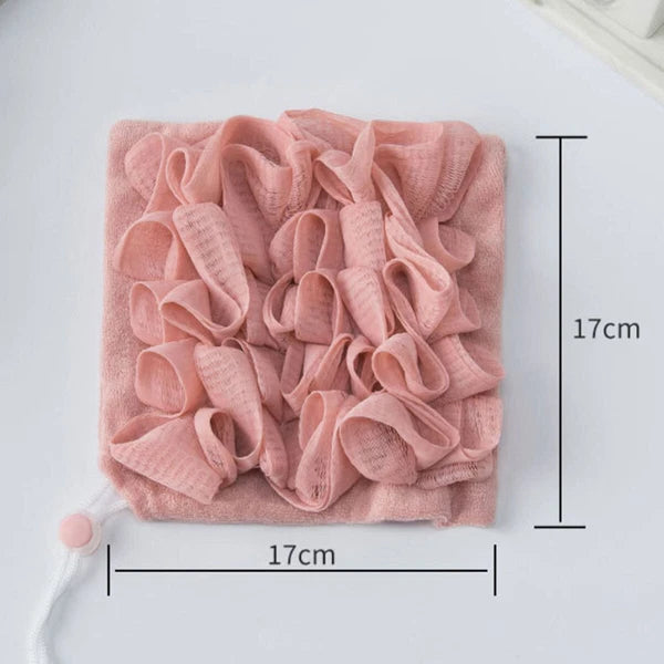 Exfoliating Large Body Scrubber Sponge Brush Puff Bath Loofah Mesh Shower-Flower