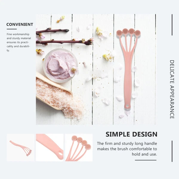 2 Pack Exfoliating Bath Brush Shower Back Scrubber Bathing for Body