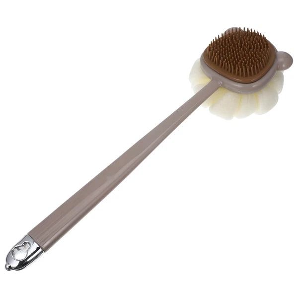 Sided Long Handle Bath Brush Body Scrubber for Shower and Bath