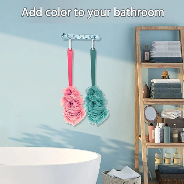 2Pack Back Scrubber for Shower, Loofah Sponge Brush Exfoliating Body, Long Handl