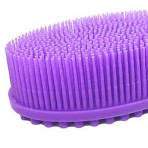 1PC Silicone Body Hair Shampoo Brush Scalp Shower Brush PVC Bathing Brush New