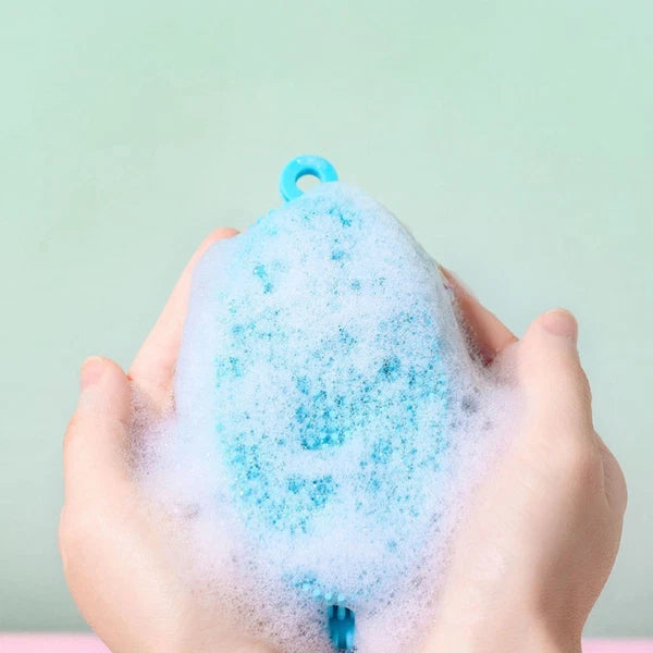 Bath Brush Man Body Exfoliator Hand Held Silicone Scrubber Cleaner