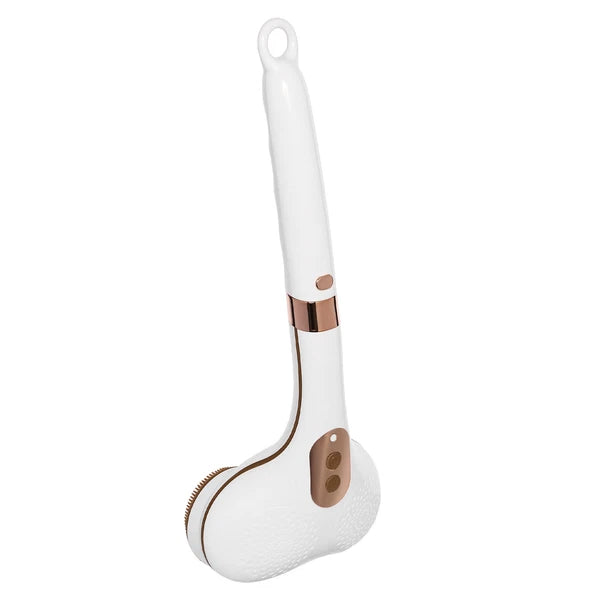 Electric  Long Handle Shower Brush 2 Head Rechargeable Body Brush Back Scrubber