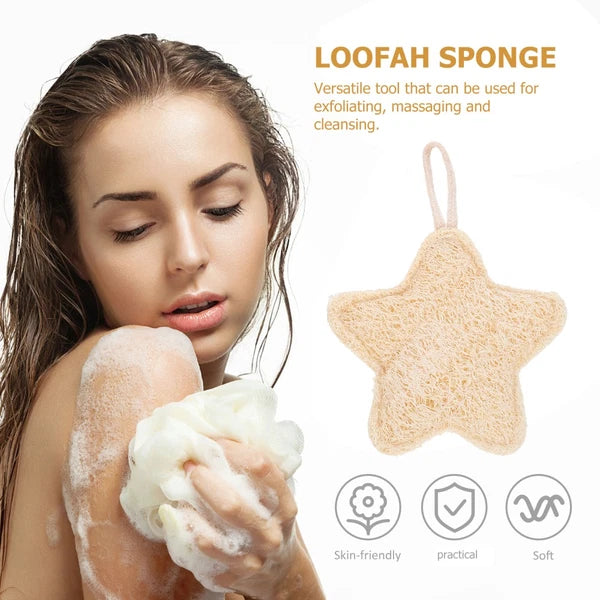 Loofah Bath Brush Scrubber Body Exfoliator Child Natural Exfoliating Sponge