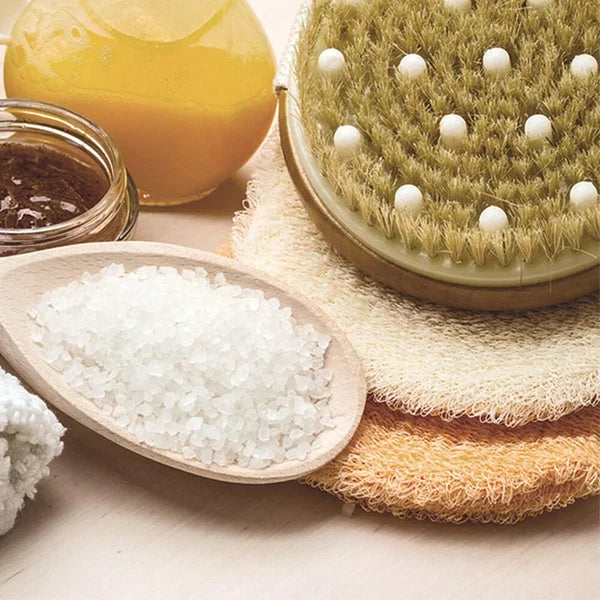 Beautiful Solid & Body Exfoliating Hair Frame Wood Brush Boar Skin Dry for CSM -