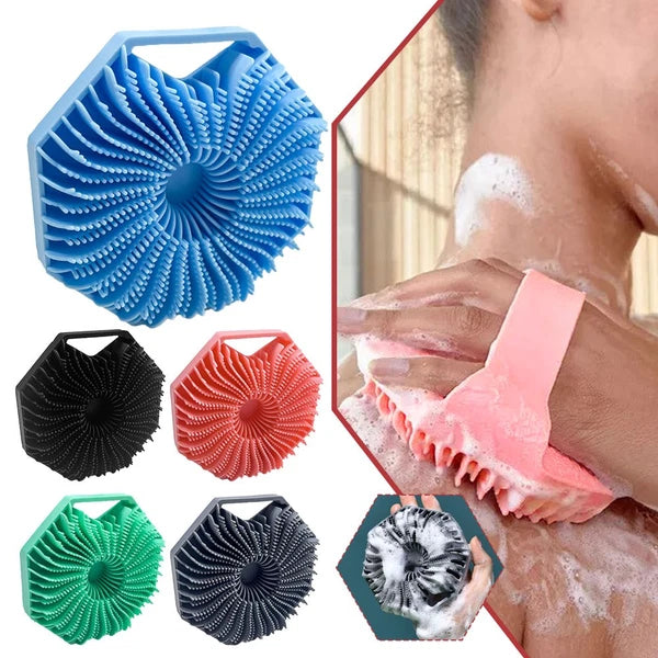 Antimicrobial Silicone Body ScrubbTL, Exfoliating Brush, ShowDY Scrubber
