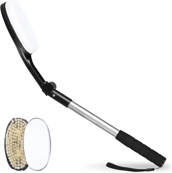 Body Brush for Back, Long Handle Bath Brush for Showering, Adjustable Head Back