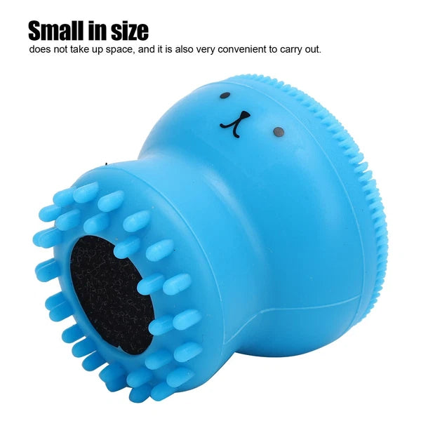 Dog Bath Brush Cat Rubber Soft Foaming Bath Brush Shower Scrubber with Shampoo